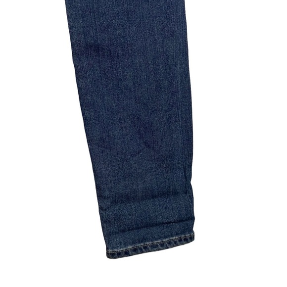 Paige Hoxton Ankle High Rise Cropped Medium Blue Wash Jeans Stretch 27 - Picture 12 of 16
